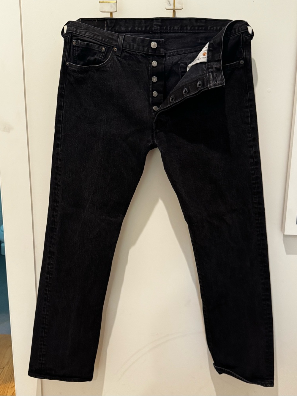 Levi's 501 Men's Black Slim Straight Jeans
